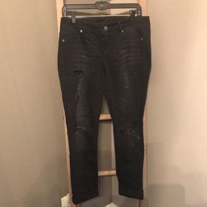 Distressed Maurices jeans